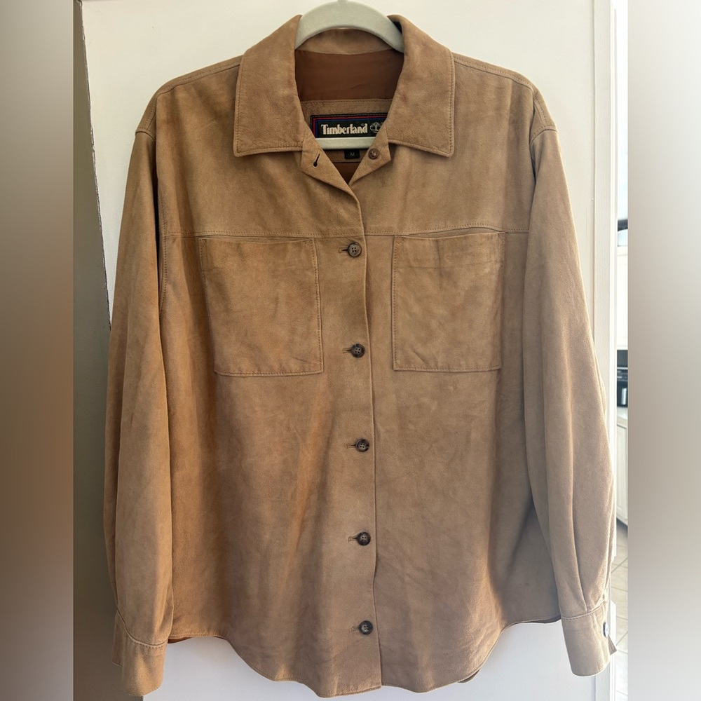 Vintage Timberland Weathergear Leather Lightweight Jacket